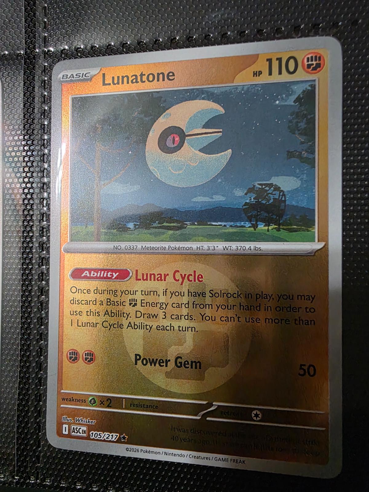 Ascended Heroes Lunatone [Energy] Pokémon card